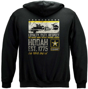 More Picture, Army Duty Hooah Premium Long Sleeves