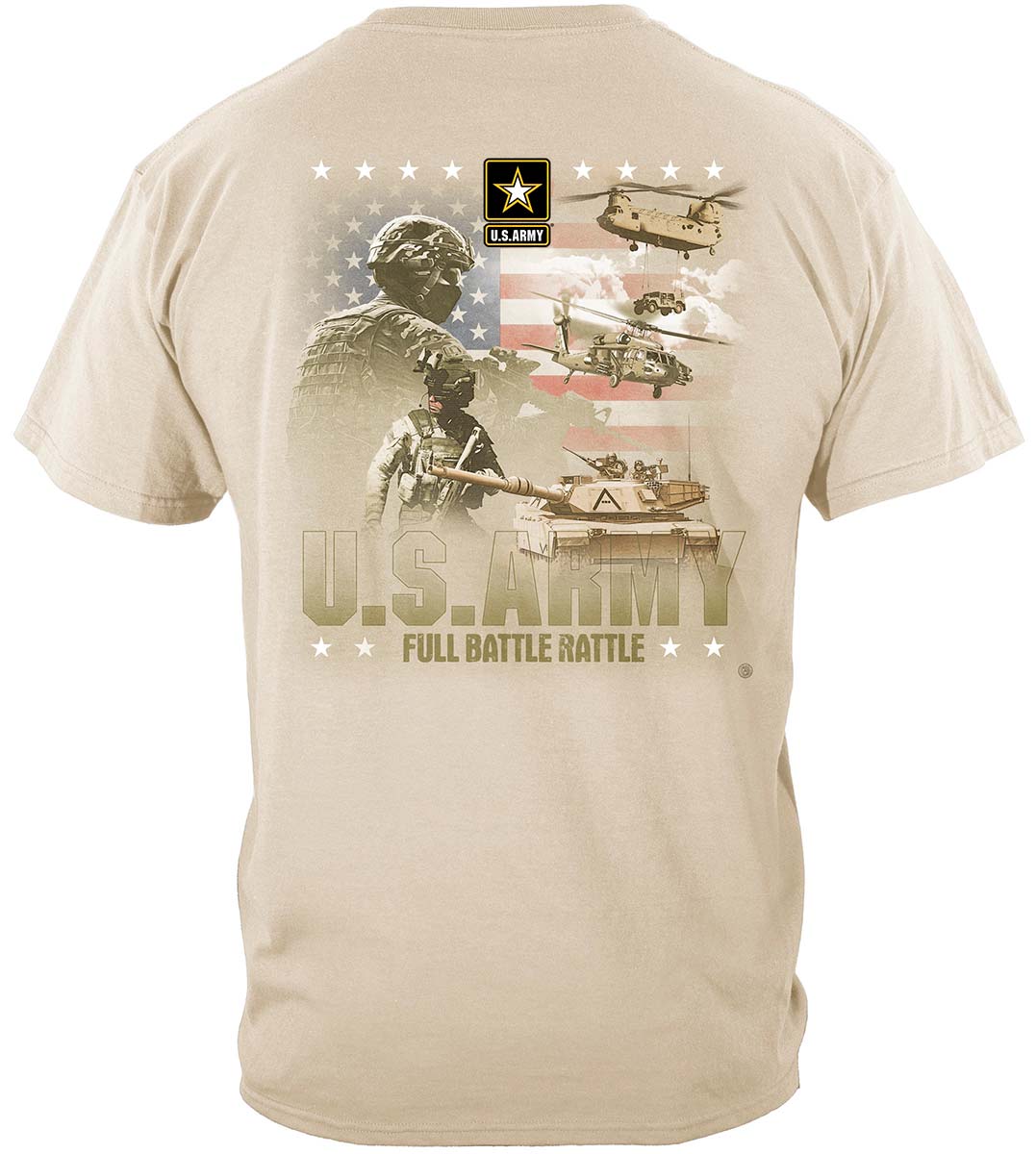 Army Full Battle Rattle Premium T-Shirt