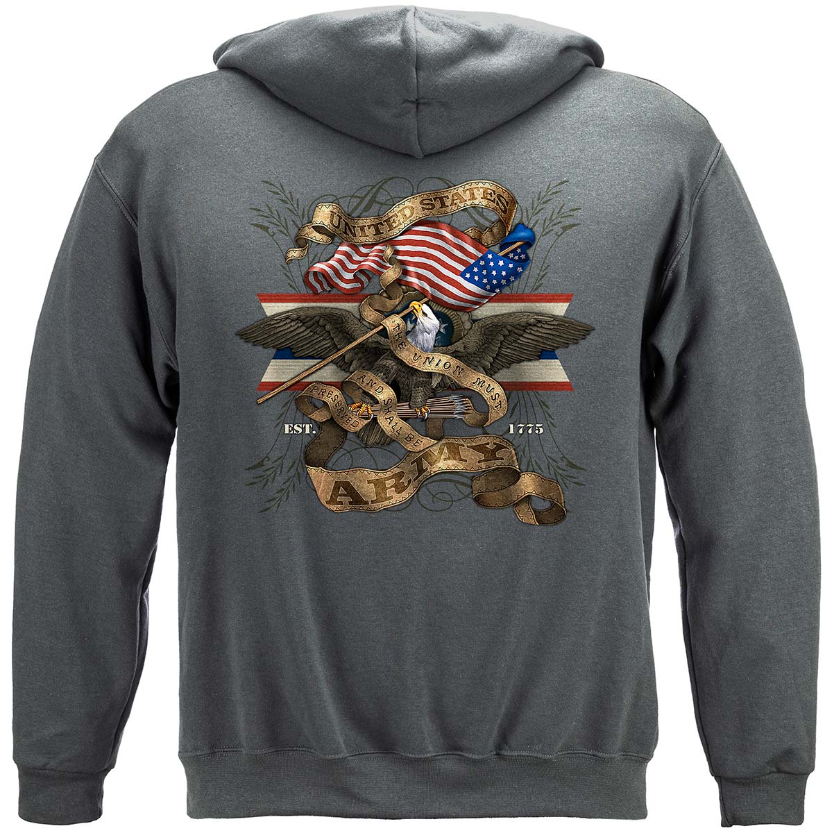 Army Eagle Antique This We&#39;ll Defend Premium Hooded Sweat Shirt