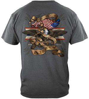 More Picture, Army Eagle Antique This We'll Defend Premium Hooded Sweat Shirt