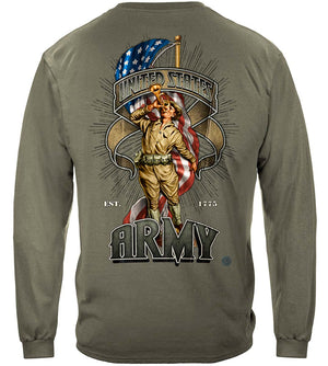 More Picture, Army Dough Boy Premium Long Sleeves