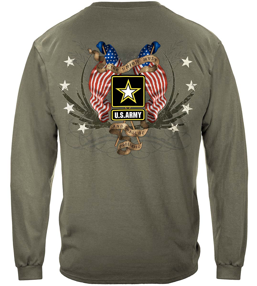 Army Star Double Four Star Double Flag Premium T-Shirt