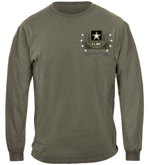 More Picture, Army Star Double Four Star Double Flag Premium Hooded Sweat Shirt