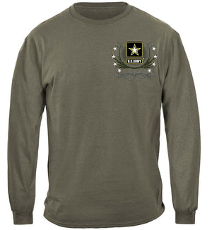 More Picture, Army Star Double Four Star Double Flag Premium T-Shirt