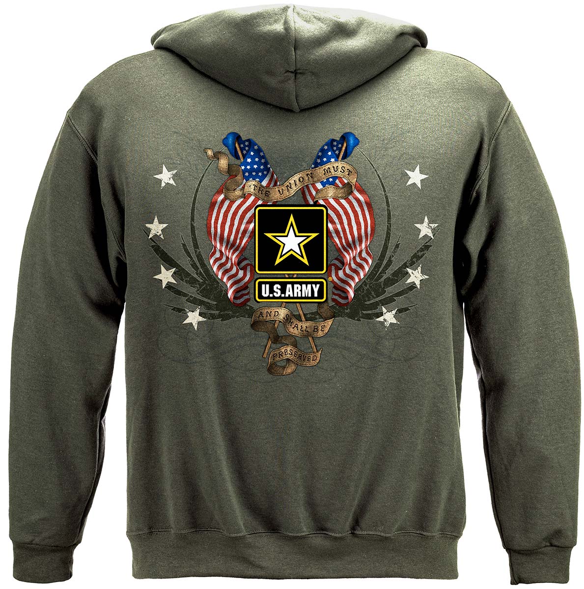 Army Star Double Four Star Double Flag Premium T-Shirt