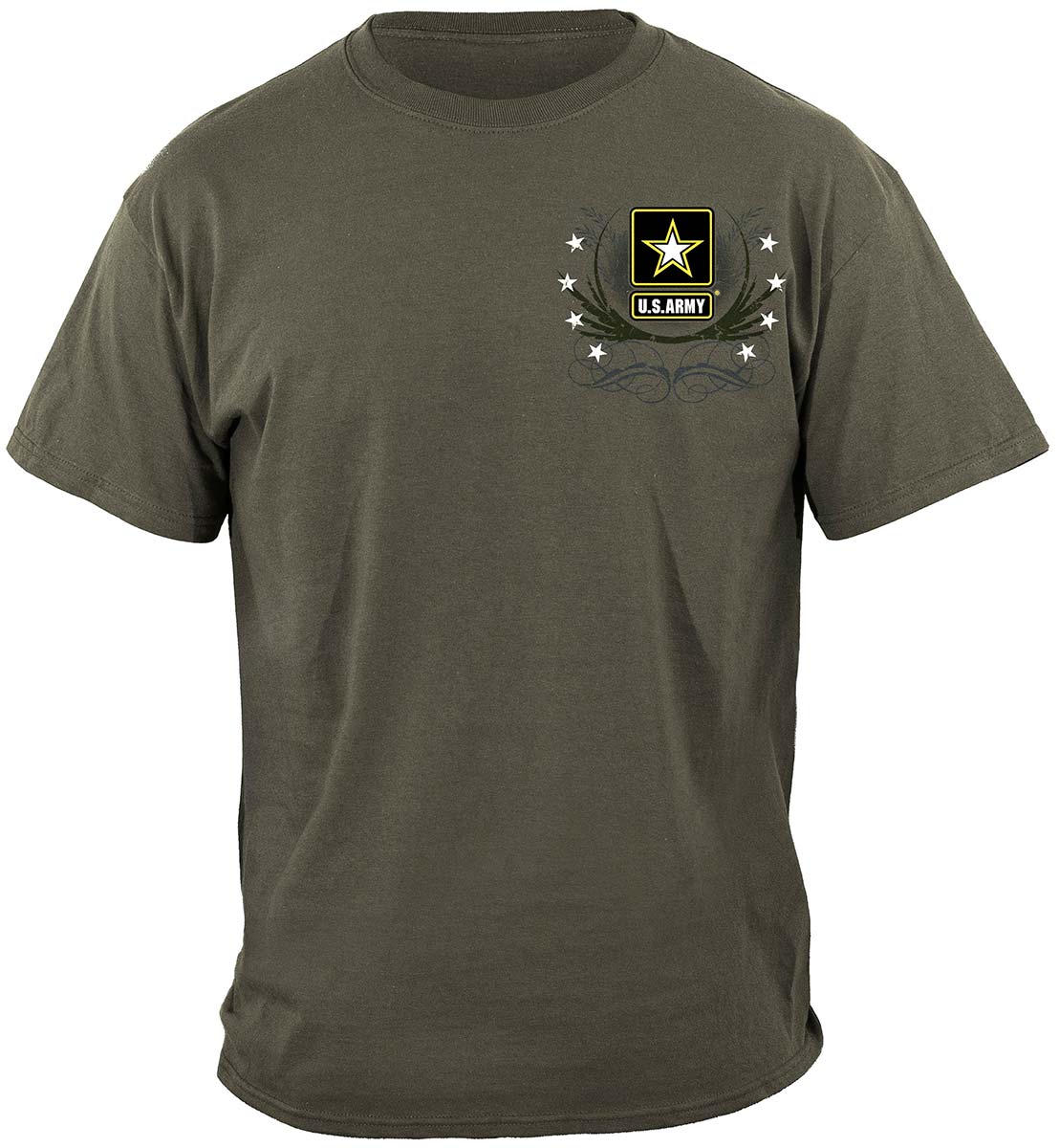 Army Star Double Four Star Double Flag Premium Hooded Sweat Shirt