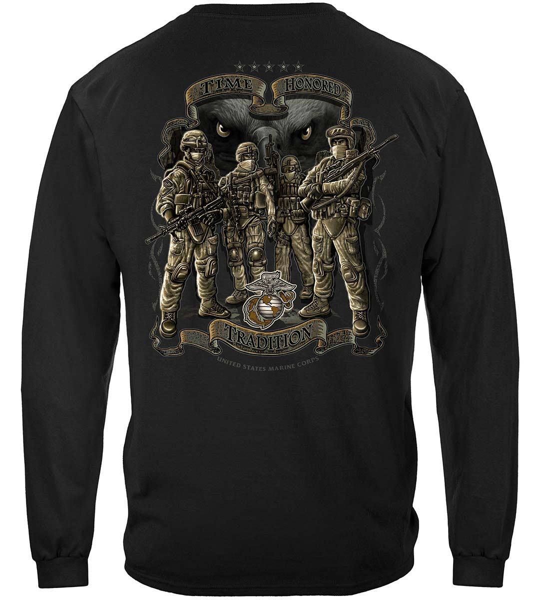 USMC Time Honor Tradition Eagle Premium Hooded Sweat Shirt