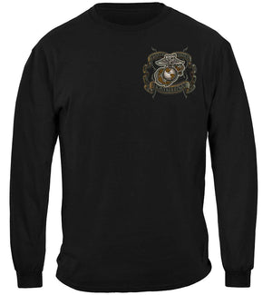 More Picture, USMC Time Honor Tradition Eagle Premium Hooded Sweat Shirt