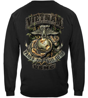 More Picture, USMC Vietnam Green Jungle Theme Premium Hooded Sweat Shirt