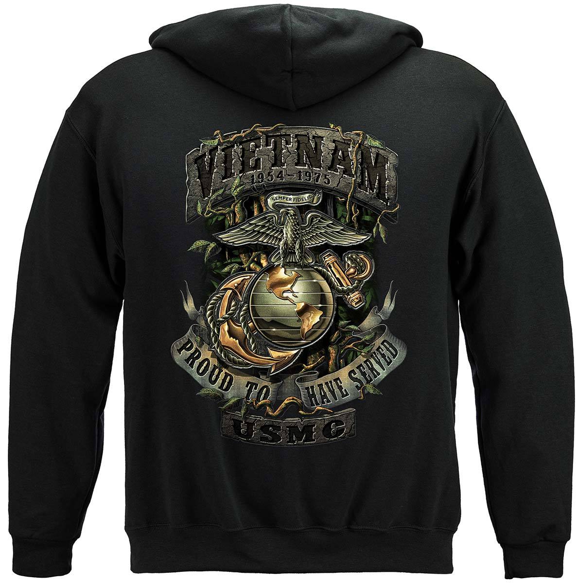 USMC Vietnam Green Jungle Theme Premium Long Sleeves