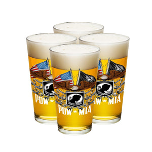 More Picture, Double Flag Eagle POW Pint Glass