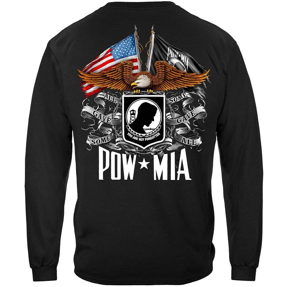 Double Flag Eagle Pow Premium Men&#39;s Hooded Sweat Shirt