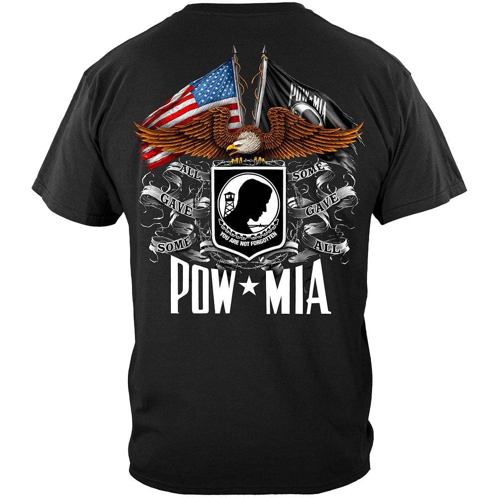 Double Flag Eagle Pow Premium Men&#39;s T-Shirt