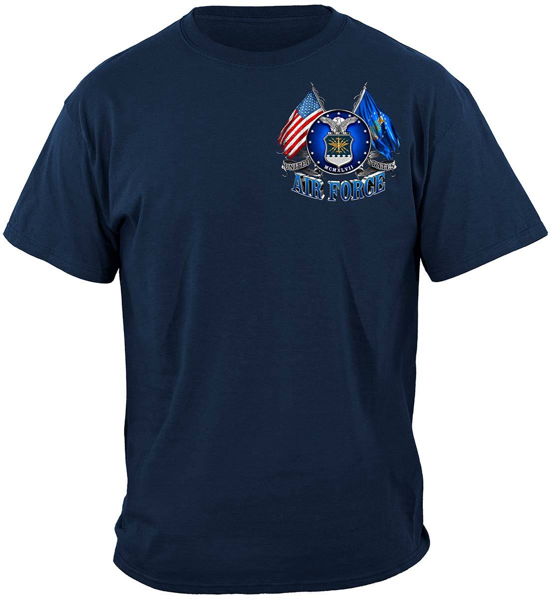 Double Flag Air Force Eagle Premium T-Shirt