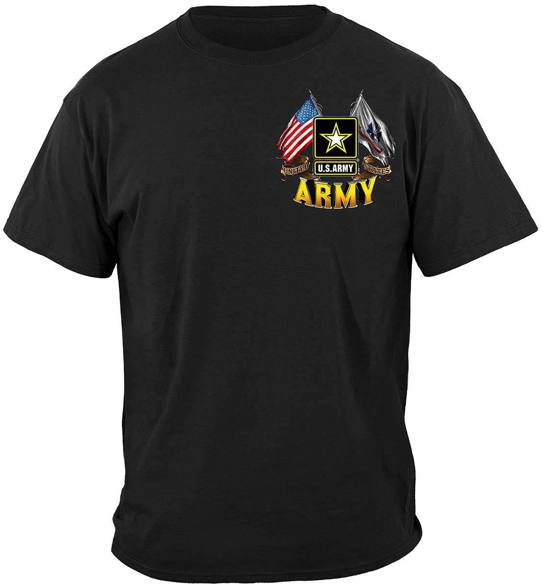 Army Double Flag Us Army Premium T-Shirt