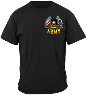 More Picture, Army Double Flag Us Army Premium T-Shirt