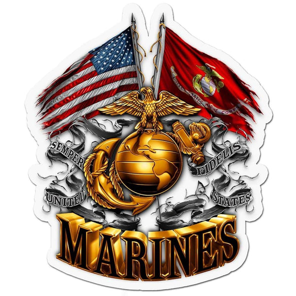 USMC Reflective Decals - Premium US Marine Corps bumper stickers - Shop ...