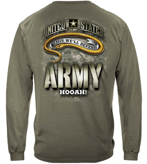 More Picture, Army Strong Camo Snake Premium Hooded Sweat Shirt