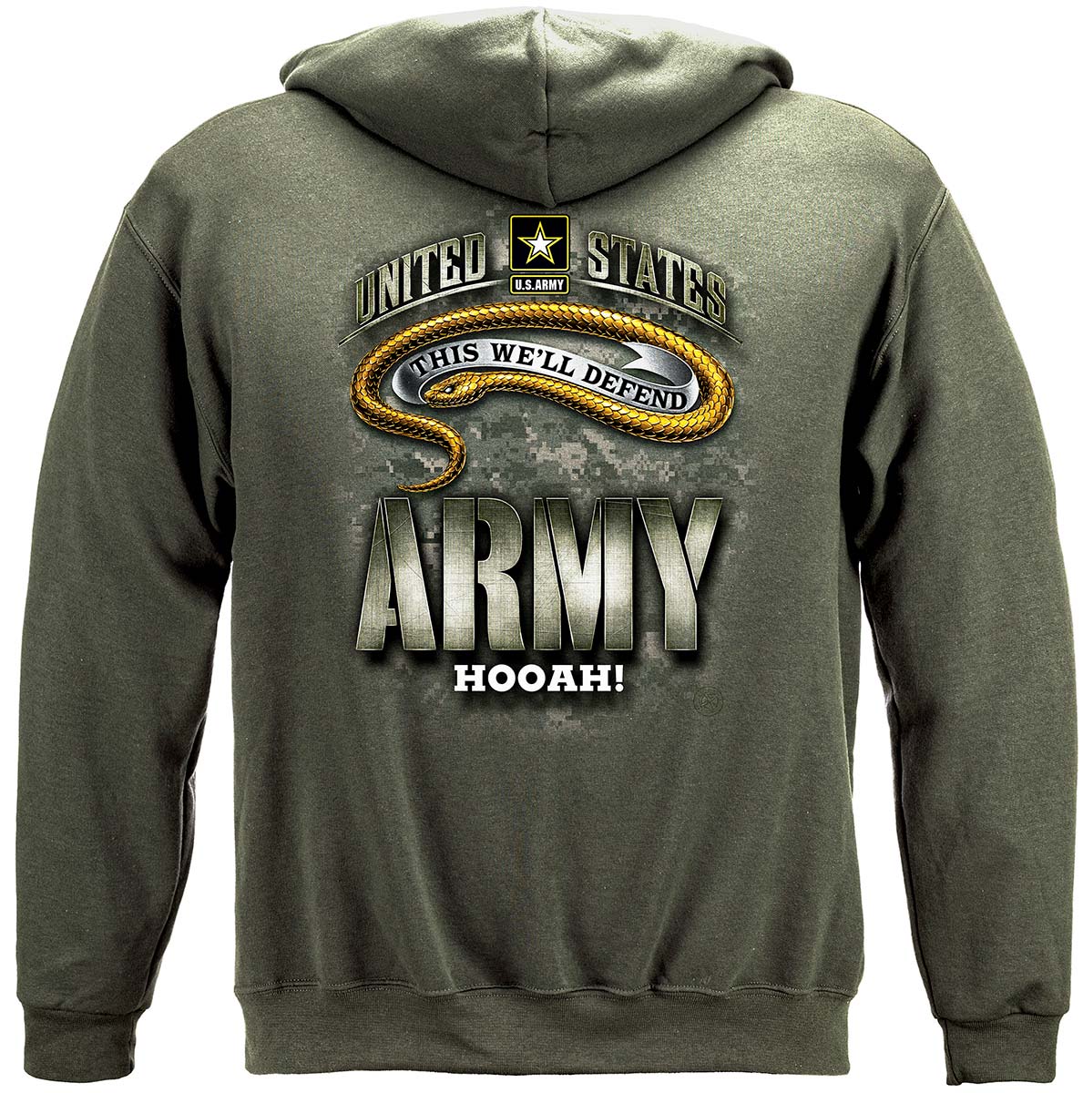 Army Strong Camo Snake Premium Long Sleeves