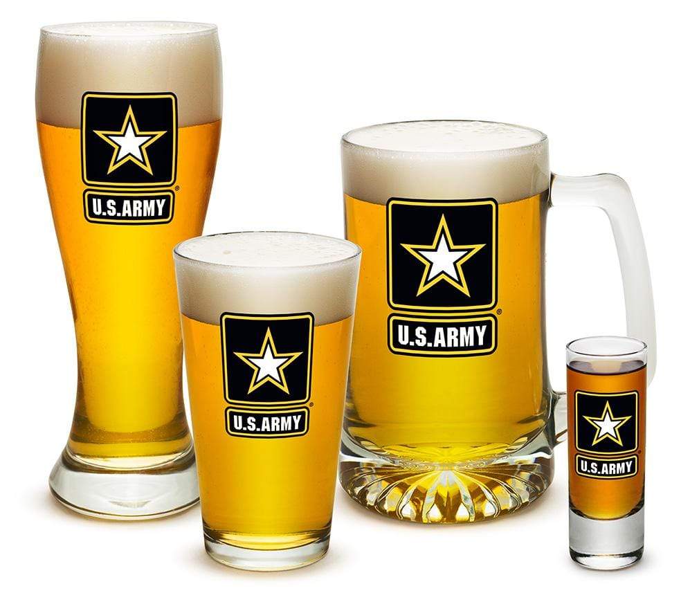 Army Star Logo 4 Piece Glass Gift Set