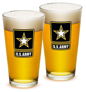 More Picture, Army Star Logo 16oz Pint Glass Glass Set