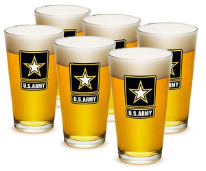 More Picture, Army Star Logo 16oz Pint Glass Glass Set