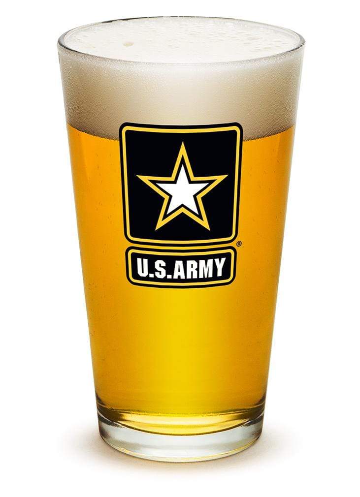 Army Star Logo 16oz Pint Glass Glass Set