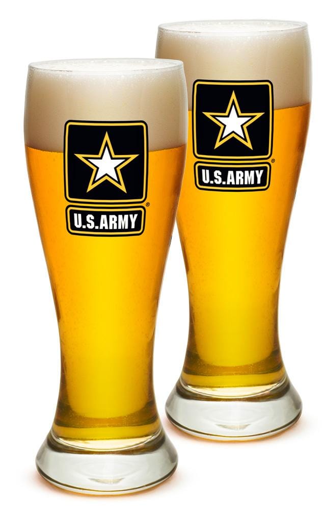 Army Star Logo 23oz Pilsner Glass Glass Set