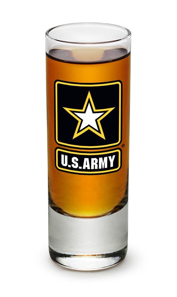Army Star Logo 2oz Shooter Shot Glass Glass Set