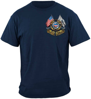 More Picture, Double Flag Coast Guard Premium T-Shirt