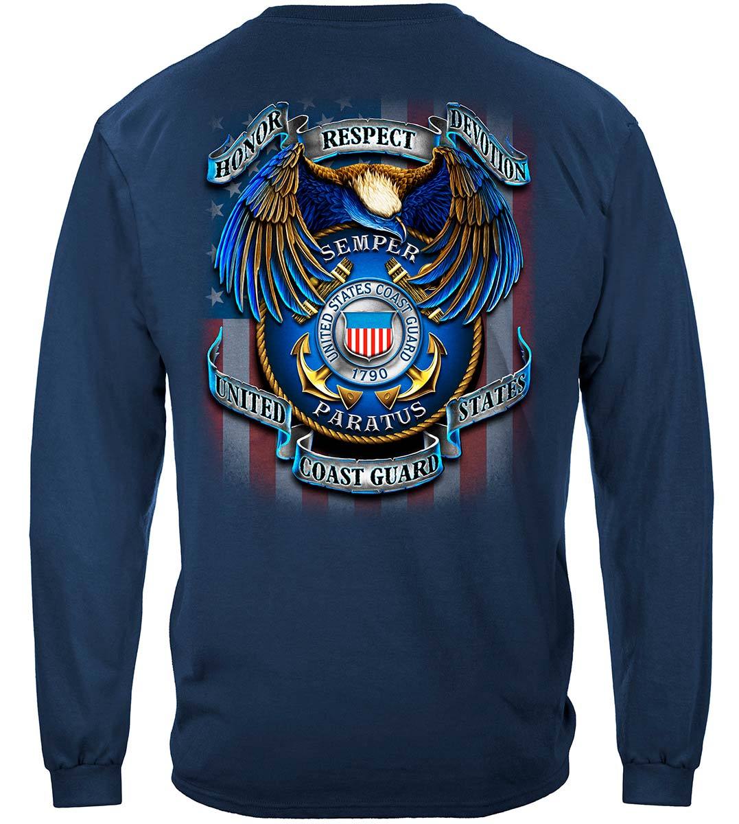 True Heroes Coast Guard Premium Hooded Sweat Shirt