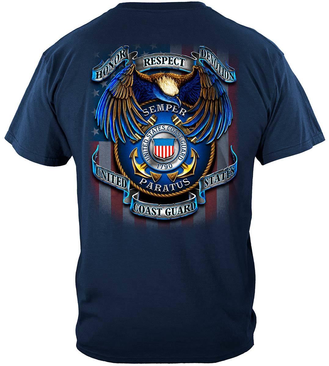 True Heroes Coast Guard Premium Hooded Sweat Shirt