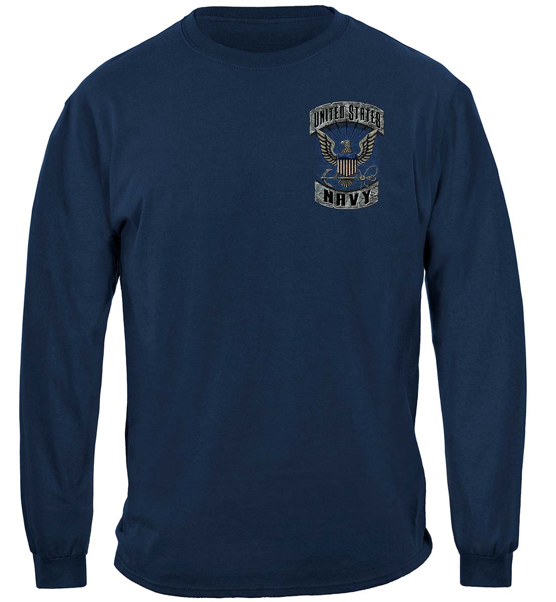 Navy Eagle In Stone Premium Long Sleeves