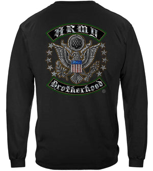 More Picture, US Army Silver Stars Biker Rockers Silver Foil Premium Long Sleeves