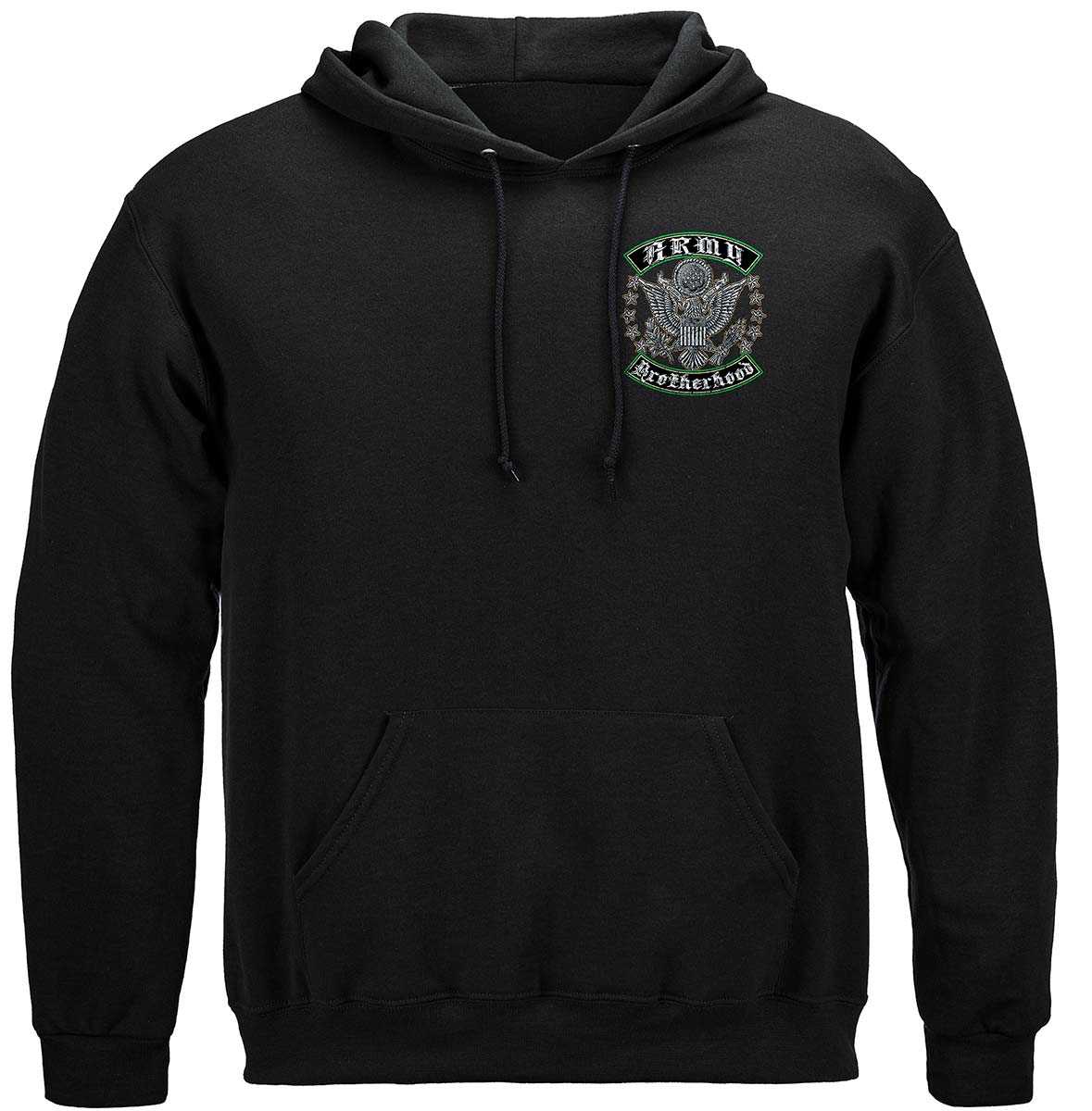US Army Silver Stars Biker Rockers Silver Foil Premium Long Sleeves