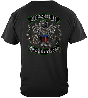 More Picture, US Army Silver Stars Biker Rockers Silver Foil Premium Hooded Sweat Shirt