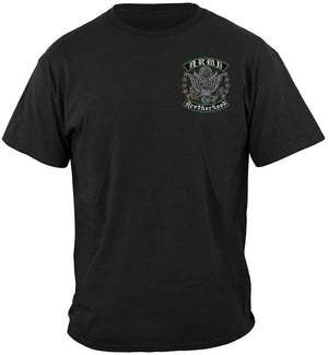 More Picture, US Army Silver Stars Biker Rockers Silver Foil Premium T-Shirt