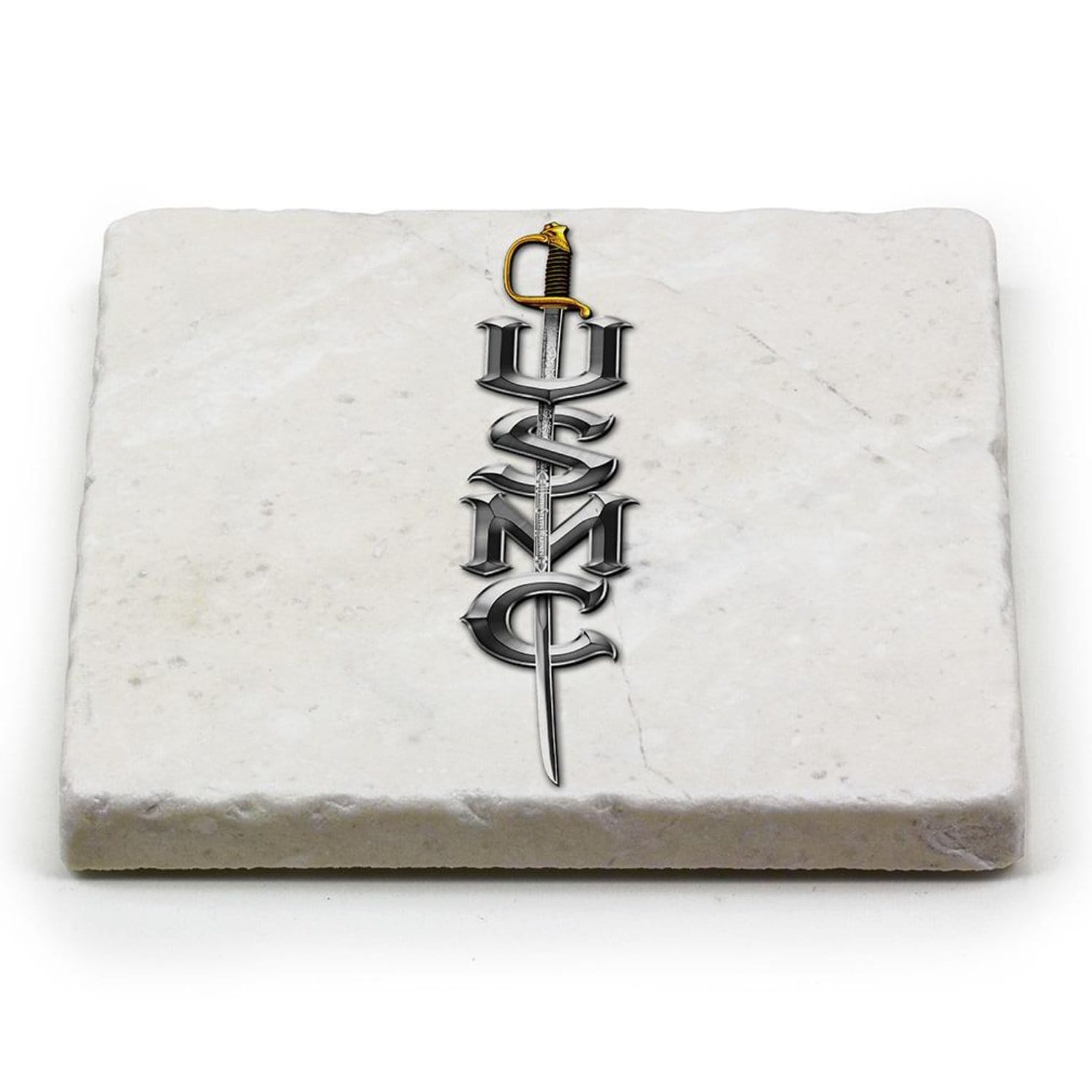 USMC Sword Coaster Ivory