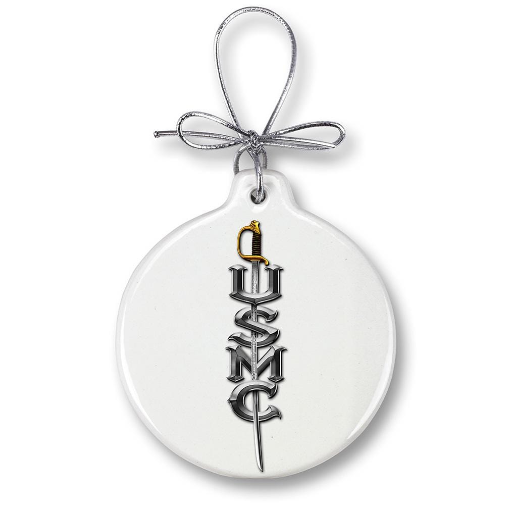 USMC Marine Corps Sword Christmas Tree Ornaments