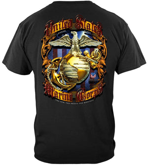 More Picture, USMC Pride Honor Tradition Marine Corps Foil Premium Long Sleeves