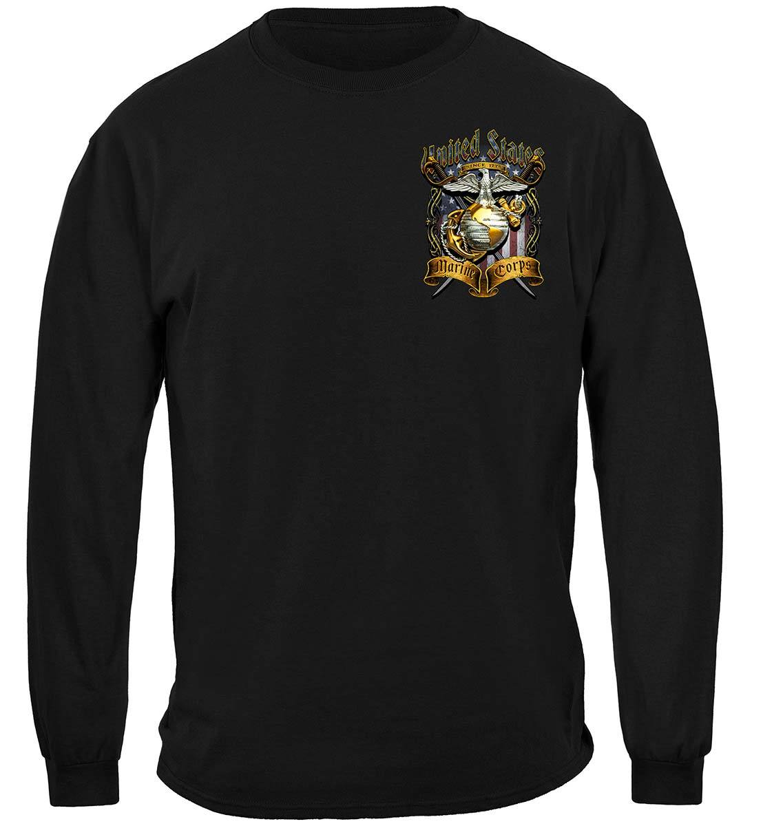 USMC Crossed Swords Foil Premium Long Sleeves