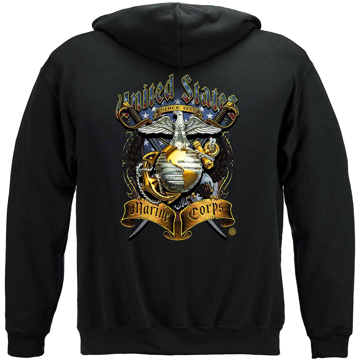 USMC Crossed Swords Foil Premium Long Sleeves