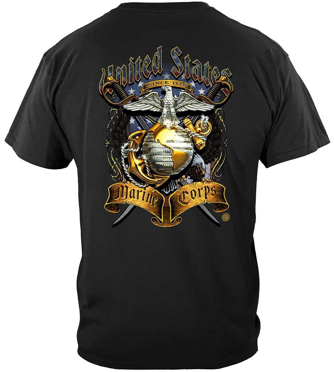 USMC Crossed Swords Foil Premium Long Sleeves