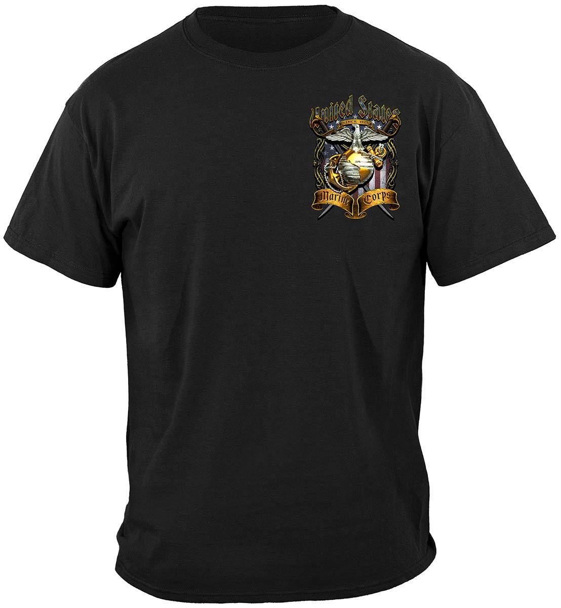 USMC Crossed Swords Foil Premium Long Sleeves