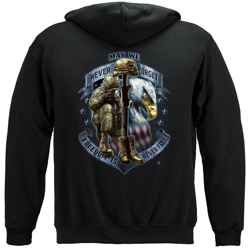 Freedom Is Never Free Premium Men&#39;s Hooded Sweat Shirt