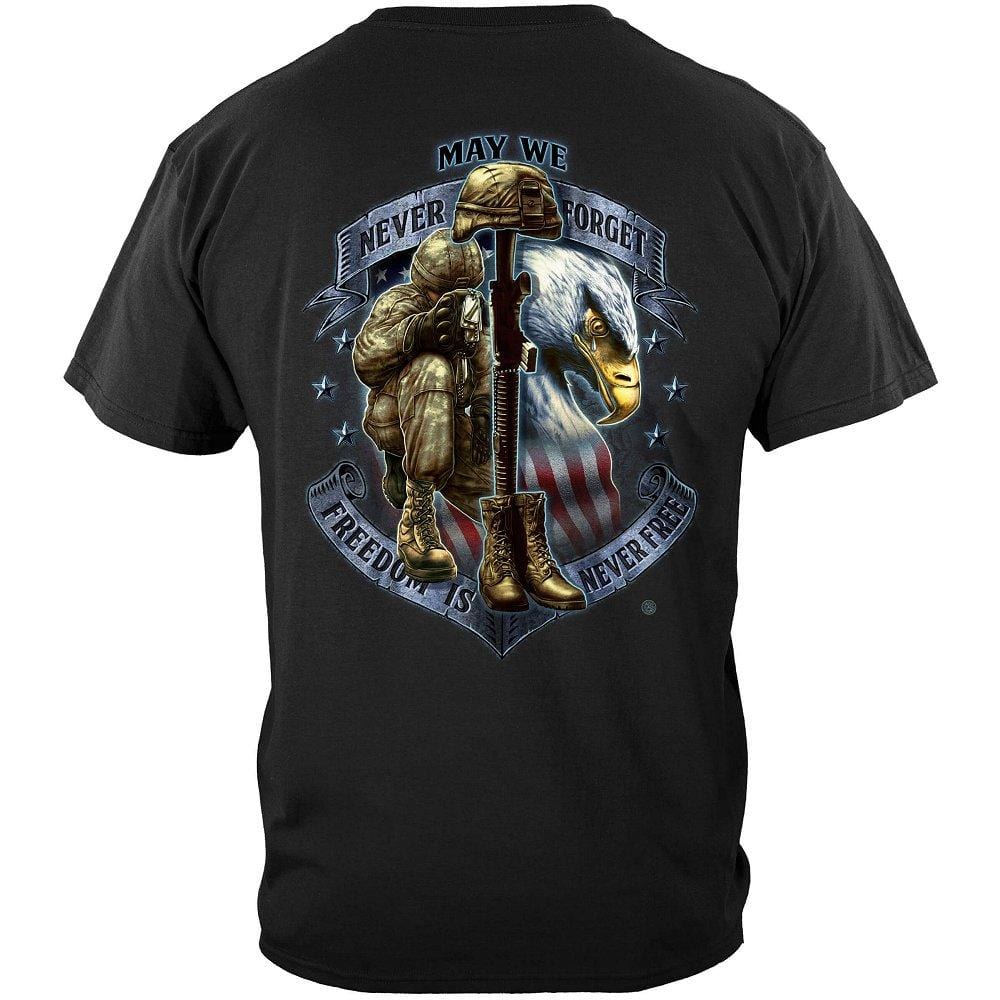 Freedom Is Never Free Premium Men&#39;s Hooded Sweat Shirt