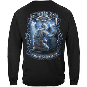 More Picture, Land Of The Free Wall Premium Men's Long Sleeve