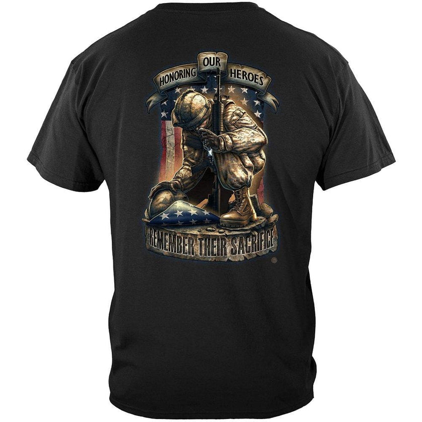 Honor Our Heroes Premium Men's Hooded Sweat Shirt