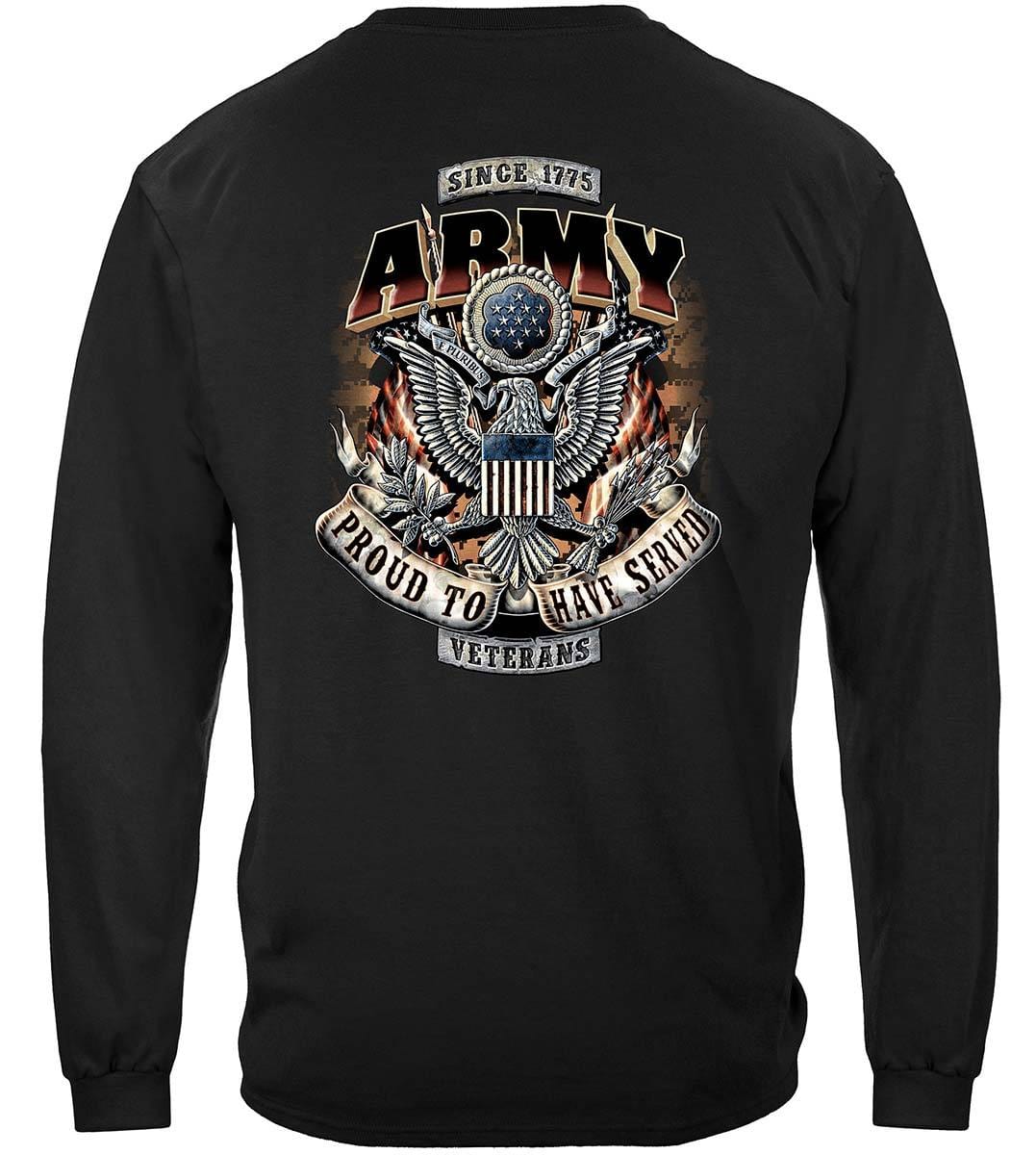 Army Proud To Have Served Premium Hooded Sweat Shirt