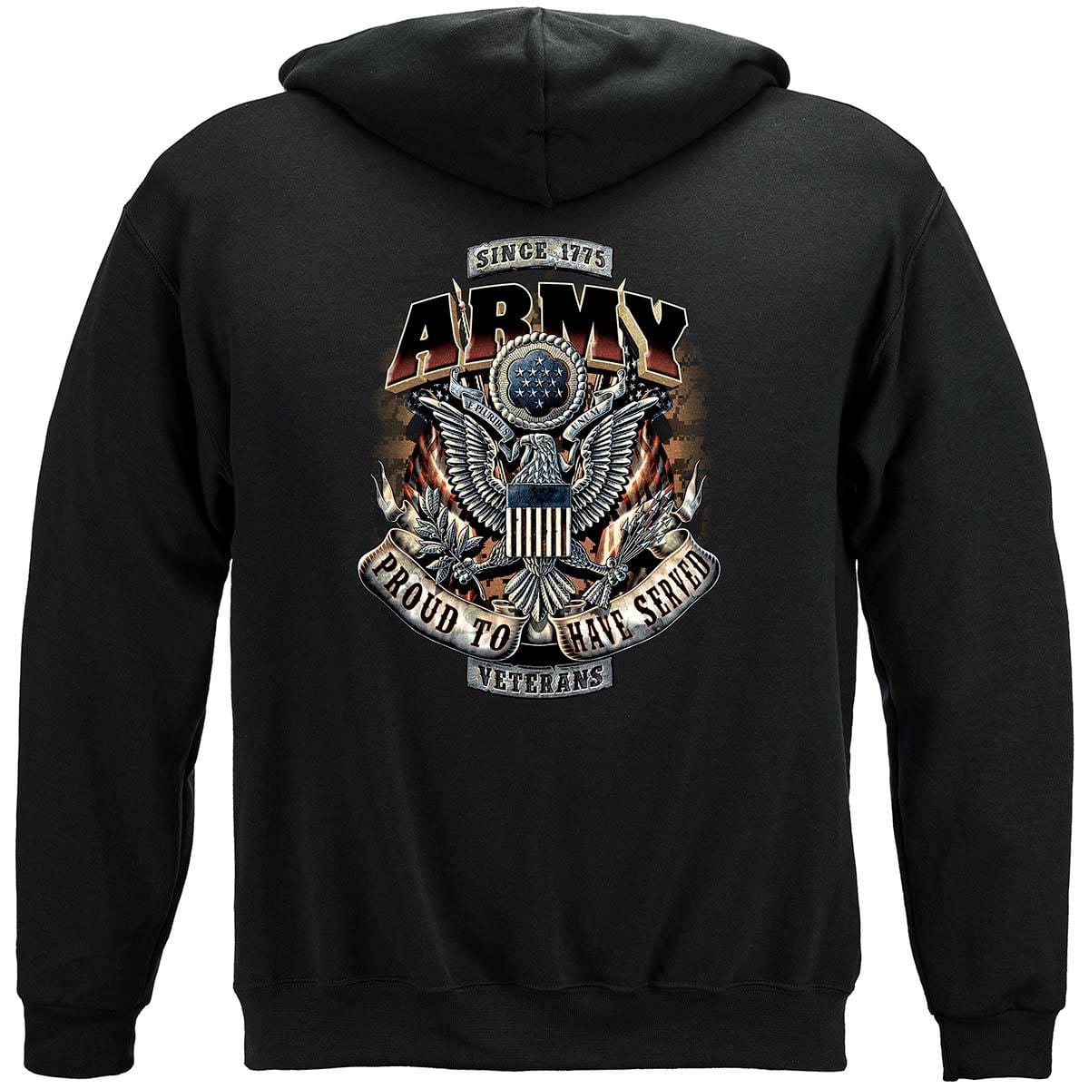 Army Proud To Have Served Premium Hooded Sweat Shirt
